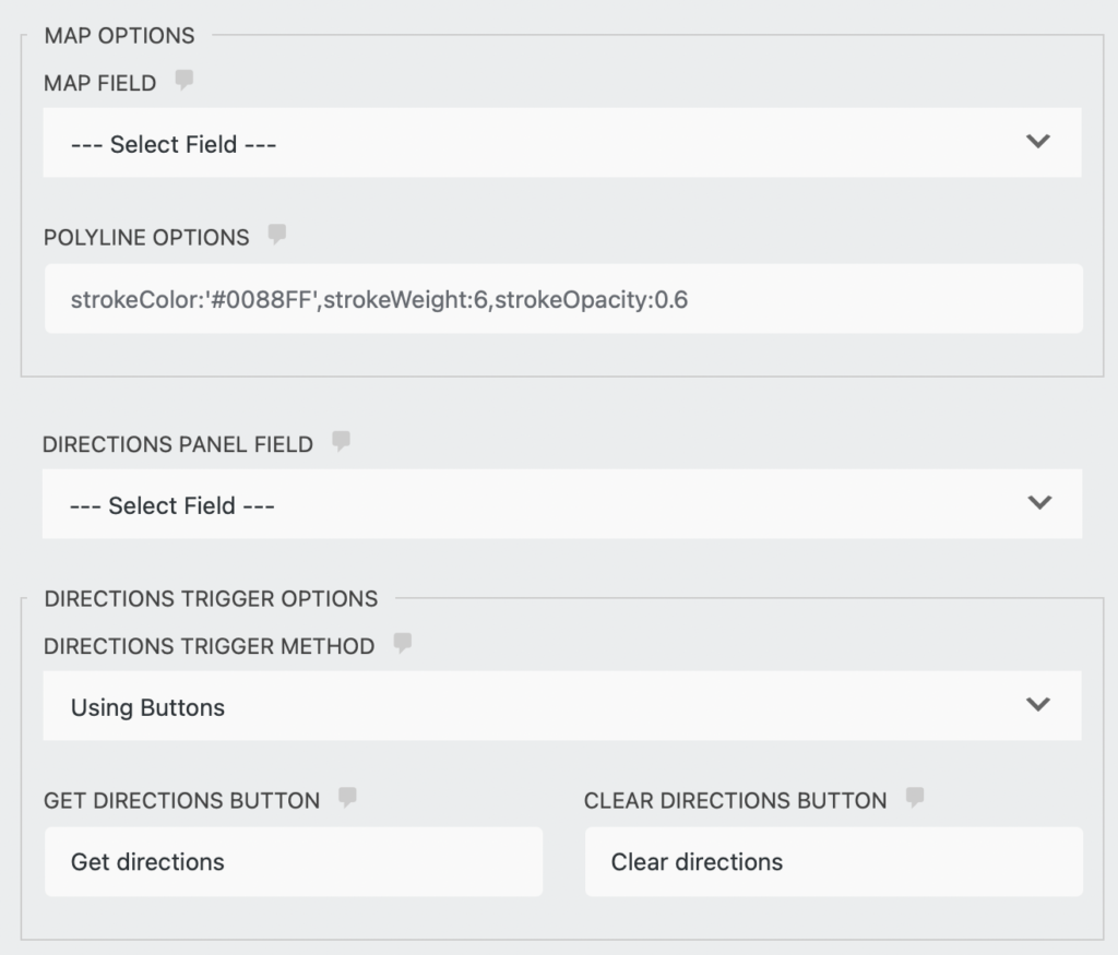 Fnf Direction Panel Directions Field - Geolocation For Ninja Forms