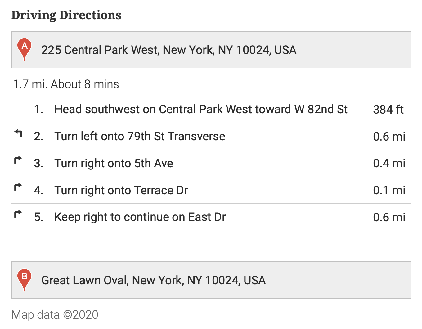 Directions Panel Field - Geolocation For Ninja Forms