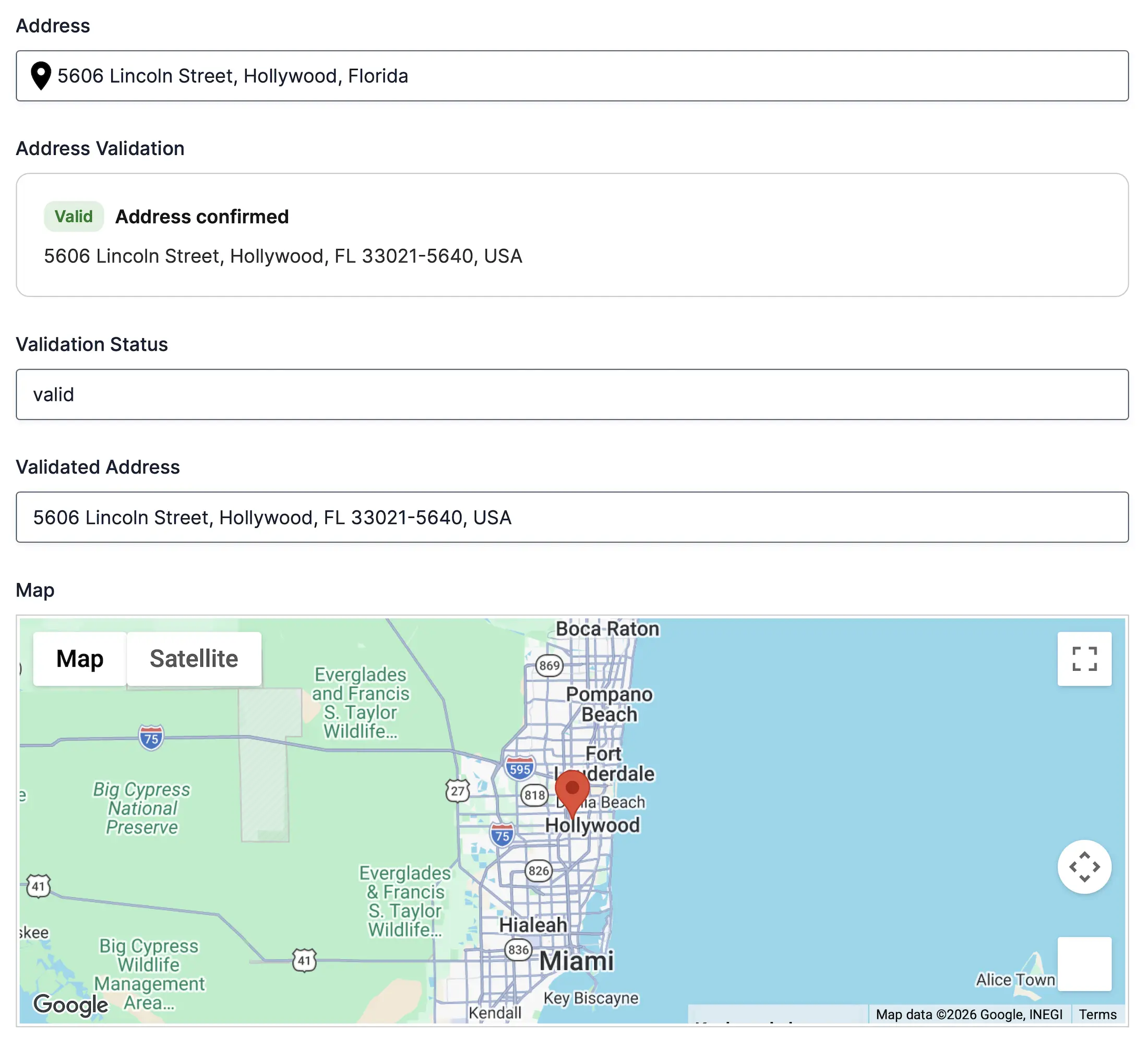 Ninja Forms Geolocation Address Validation Confirmed